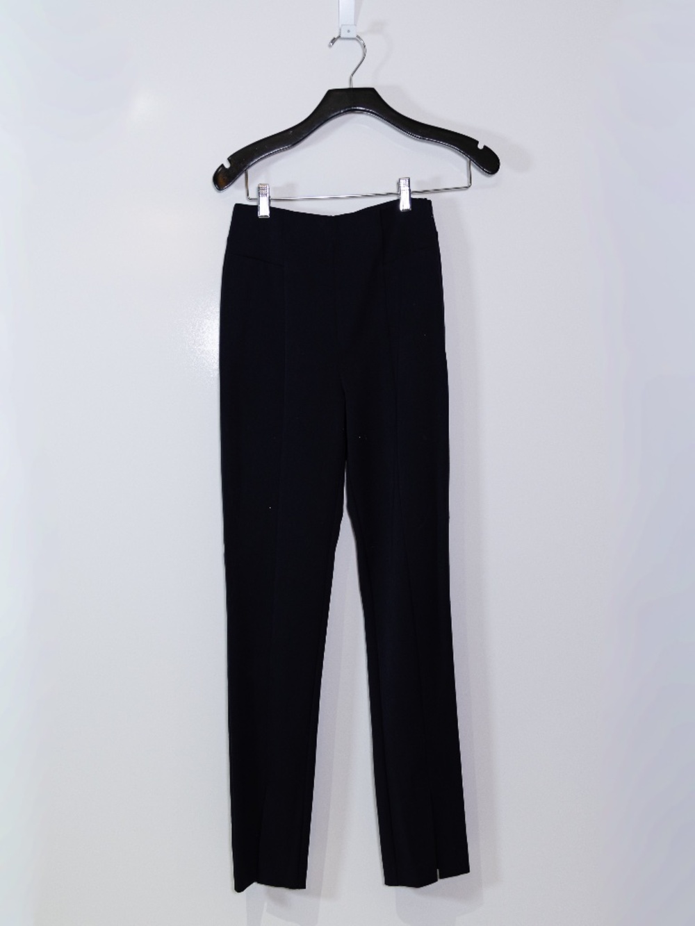 Favorite Daughter Collection Mid Rise Straight Leg Stretch Pants Night Sky Black